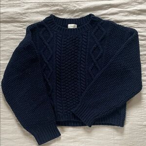 Navy fisherman sweater L'Envers